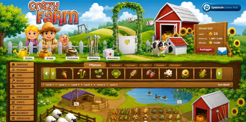 Crazy Farm Gameplay